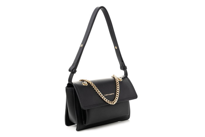 Vince Camuto Bolso Bandolera Sorrento - Black, Bolso de Piel Sintética para Mujer, Elegante y Duradero
